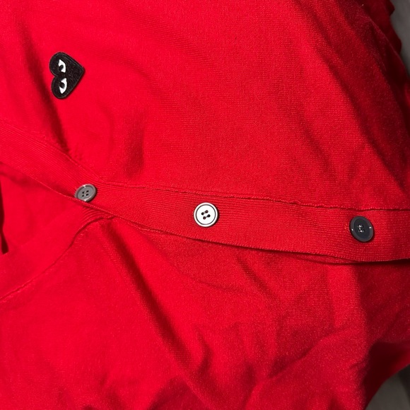 Comme Des Garçons PLAY Red Sweater Authentic - Picture 4 of 5